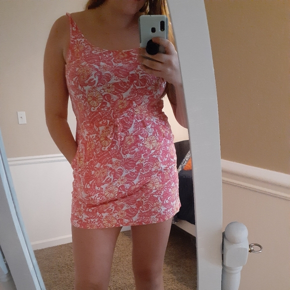 Pink lilly pulitzer mini dress